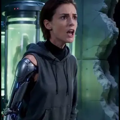 Nyx — Hale's daughter, hacking his logs from inside