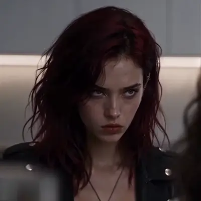 Ellie — The red-haired biker who becomes her partner in crime