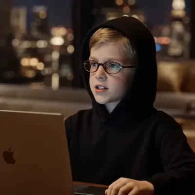 Liam — One of the five gifted children running the hack