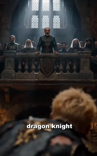Cedric swearing loyalty on his dragon soul