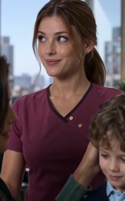 Close on Evelyn's intense stare