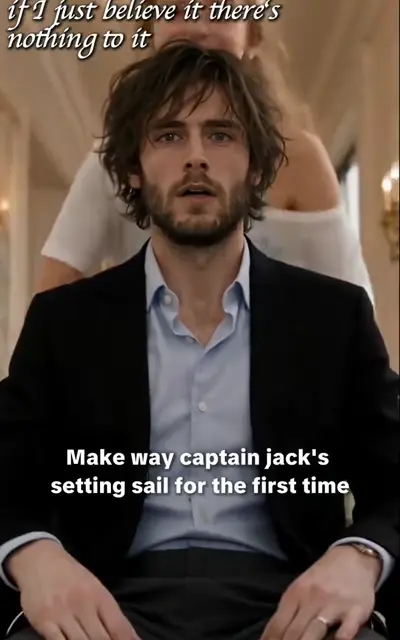 Will seated in the dark house in his suit