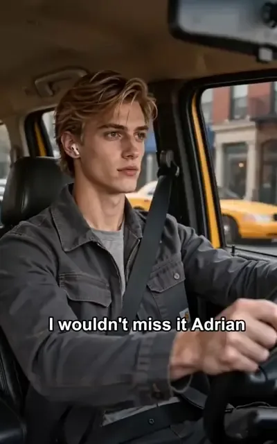 Claire in the back seat