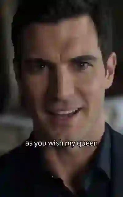 The Wolf King smiling as he answers her