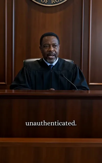 Avery with the server-log folder in court