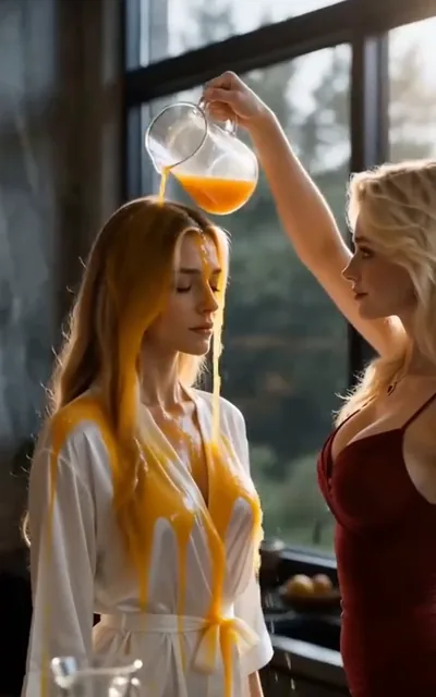 Orange juice pitcher