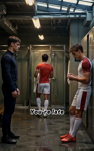 Someone walks in on the tense silence