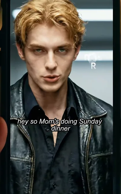 Garrett on the phone about Sunday dinner