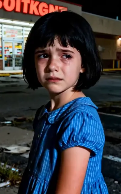 Lily walking through the door alone
