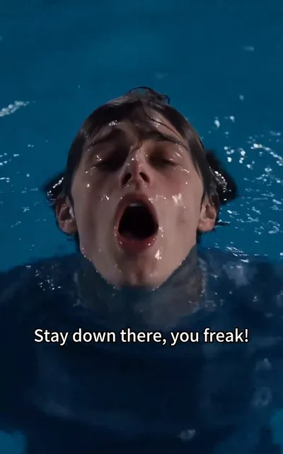 The team at the deep end of the pool