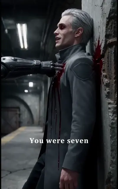 Raze pins Dante against the blood-smeared wall