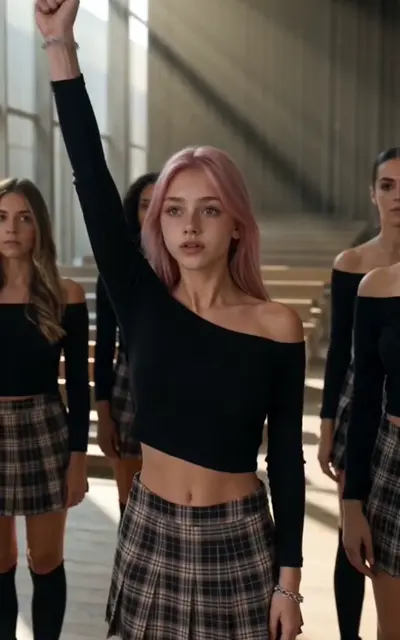 Zoe raises her hand to audition