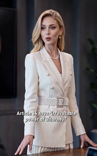 Olivia reading the contract out loud
