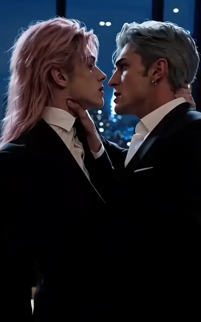 Sylus and Eli face each other in the city night