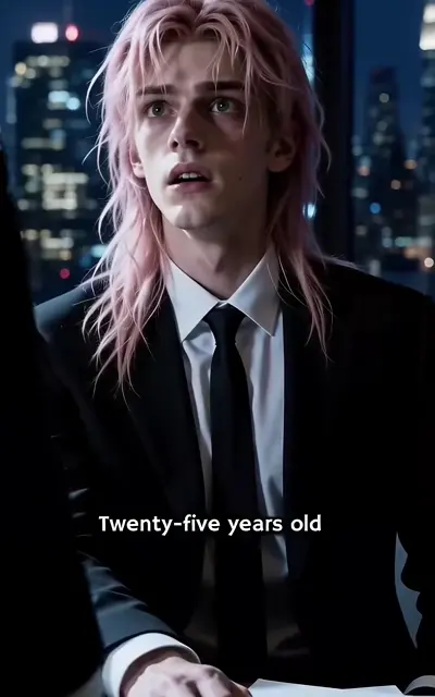 Eli in a suit against the city skyline