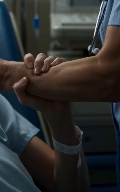 The woman in labor refusing to lie down