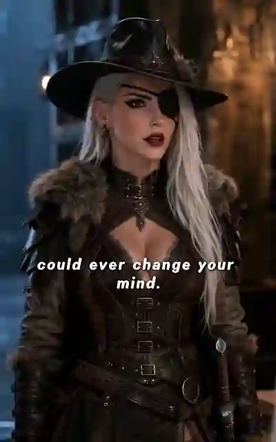 Vivian in fur armor and the eye patch