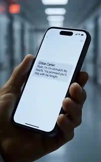 The message to Chloe on Ryan's phone