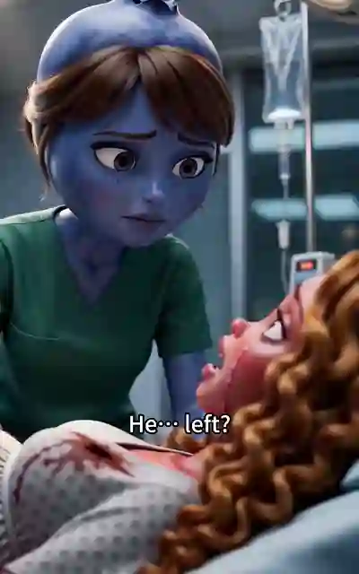 The nurse over the patient in the emergency room