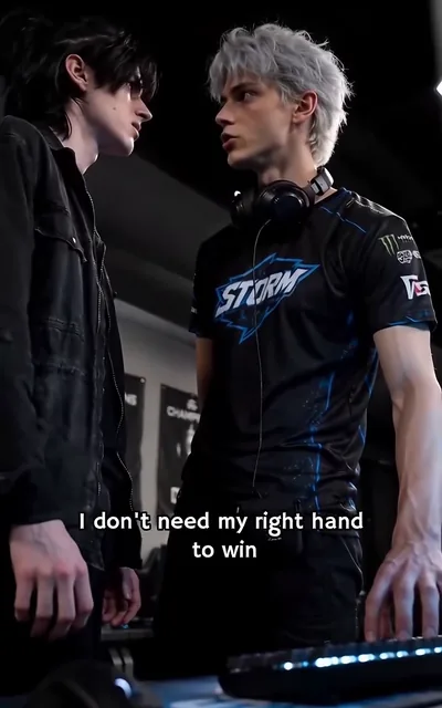 Adrian deciding to play left-handed