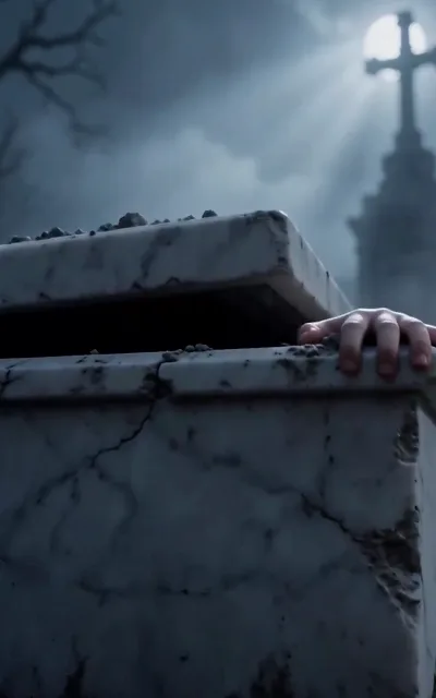 Inside the coffin