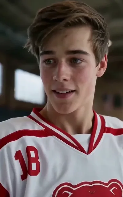 Caleb on the ice