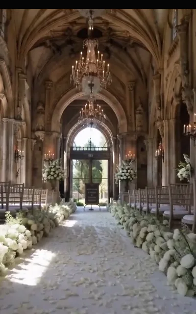The gothic church wedding