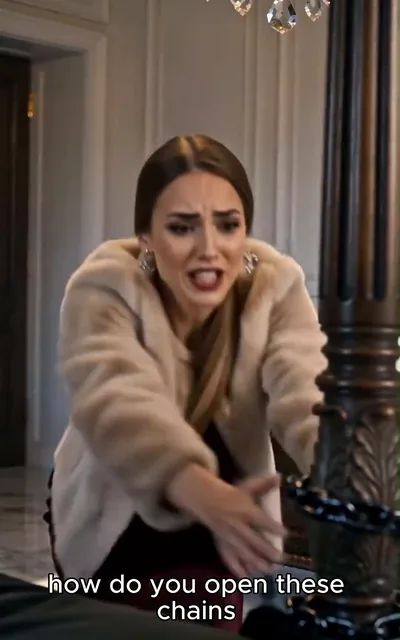 Violet finds Eugene in the apartment