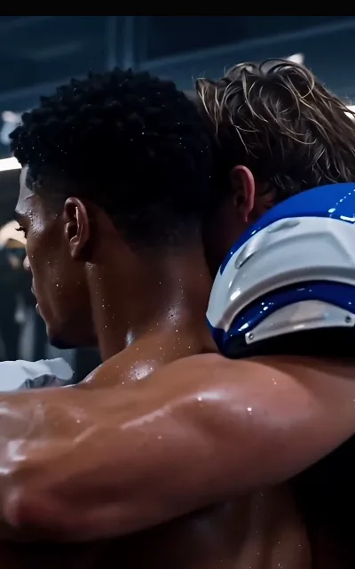 Kane in the steam-filled locker room