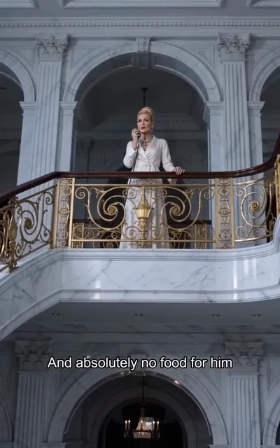 The matriarch on the balcony