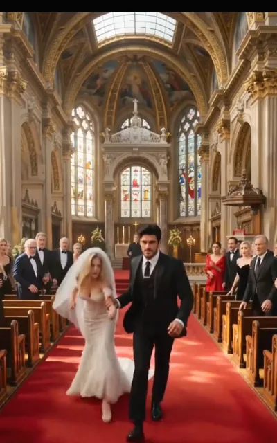 Taken by the wrist from the pews
