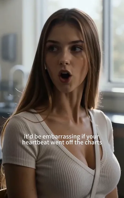 The boyfriend's arm on her shoulder