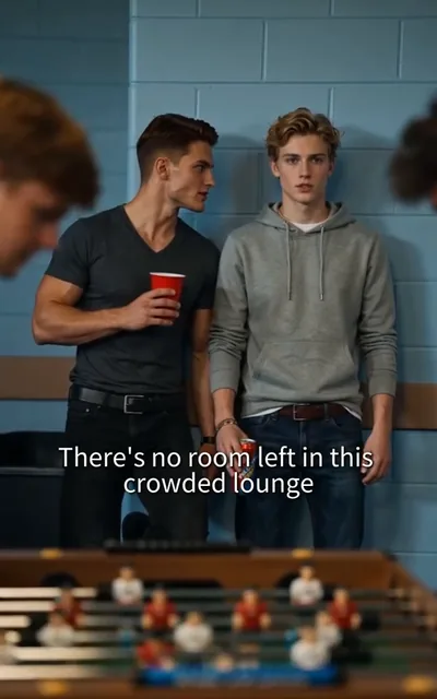 The crowded lounge
