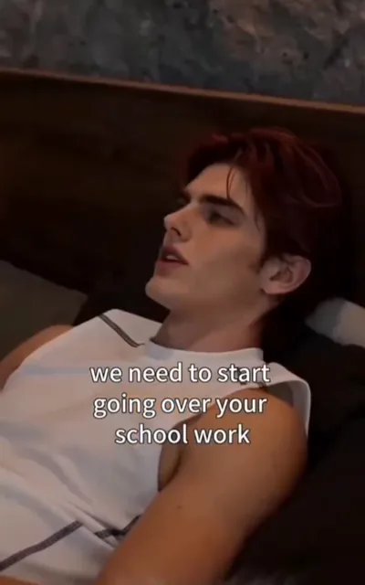 Caleb glancing over from the rink