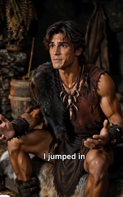 The Alpha pulling him from the water