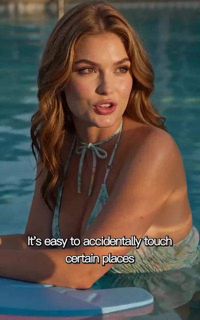Chloe poolside