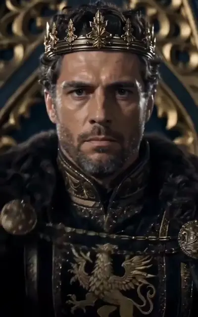 Lucian speaks before the throne in council