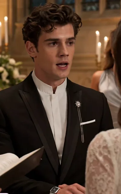 Emily in a wedding gown
