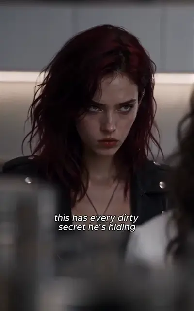 Ellie's close-up, angry and certain