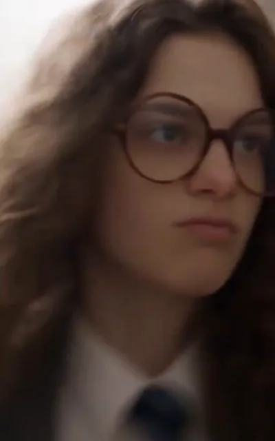 Nina in the school blazer