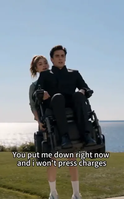 Mr Ashford in the wheelchair