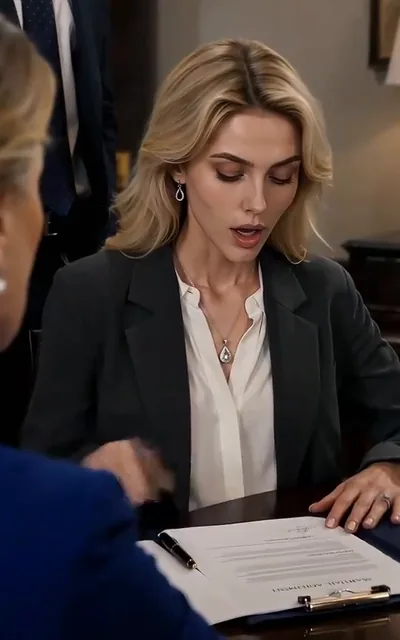 Dinner table with a document