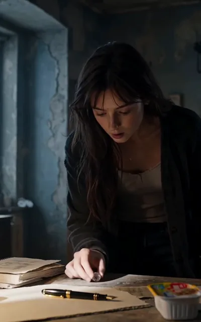 Maya testing the pen