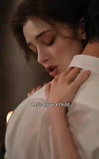 Victoria holding his shoulder as she makes the plea