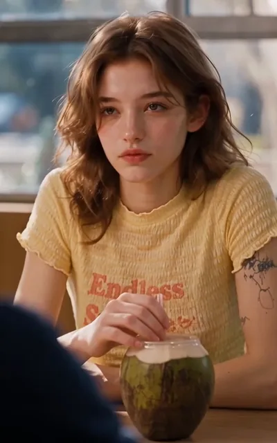Evelyn watching Ryan
