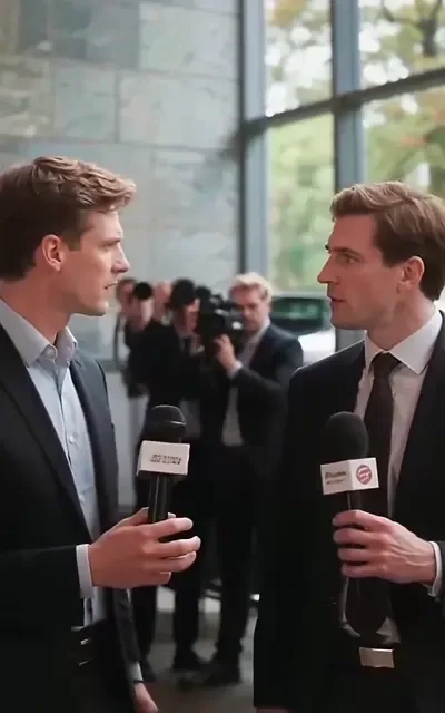 Elena speaking up in front of the cameras