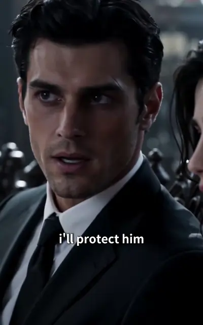 Julian's close-up as he says he will protect him