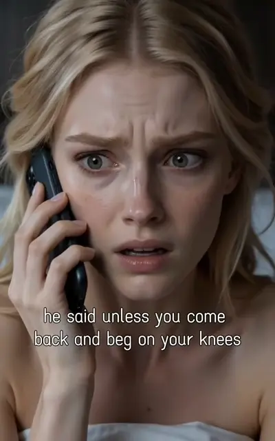 Chloe on the phone, terrified