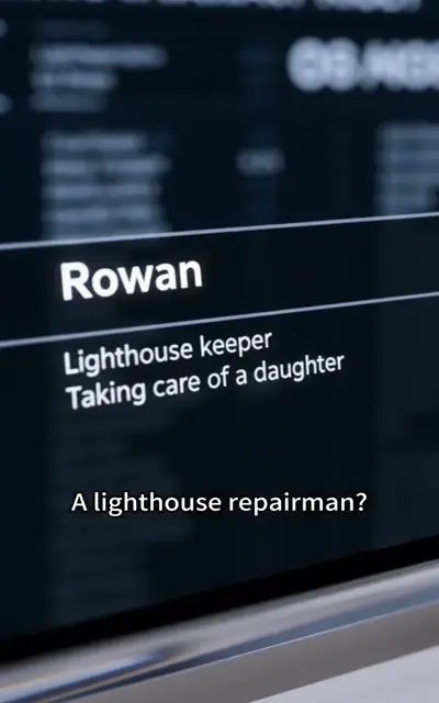 The protocol screen listing Roan as lighthouse keeper