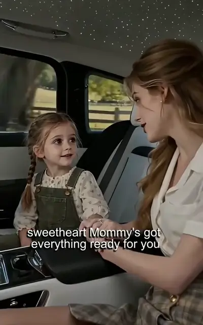 Helen and Rosie in the luxury car
